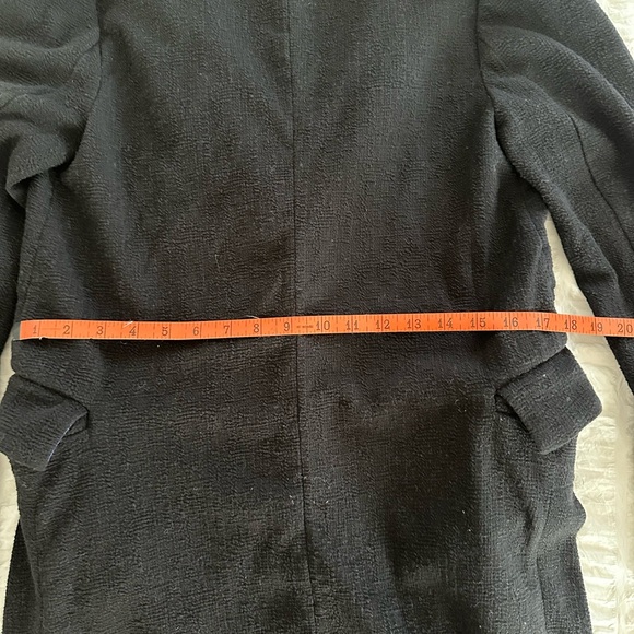 ANTHROPOLOGIE Black Peacoat Knit Jacket Sz Medium - Picture 6 of 8